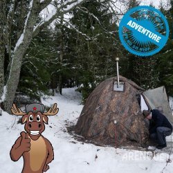 Winter wild camping Østfold Norway