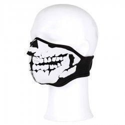 101-INC Face mask neoprene skull 3D