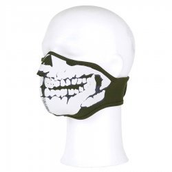 101-INC Face mask neoprene skull 3D