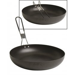 Mil-Tec camping pan with folding handle | steel