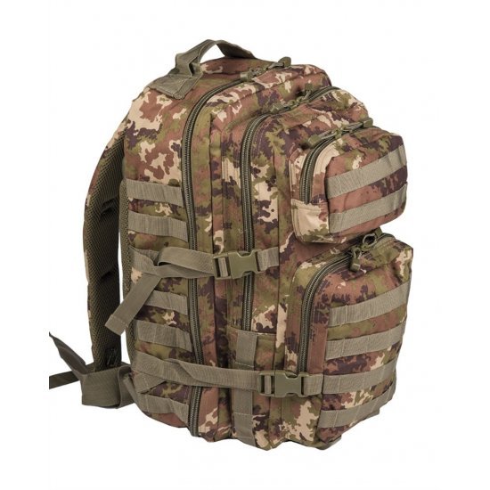 Mil-Tec 36l Large US Assault Patrol Tactical Backpack MOLLE Rucksack  Tropentarn for sale online