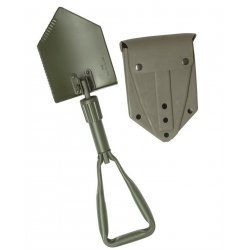 Mil-Tec German trifol trifold shovel with pouch