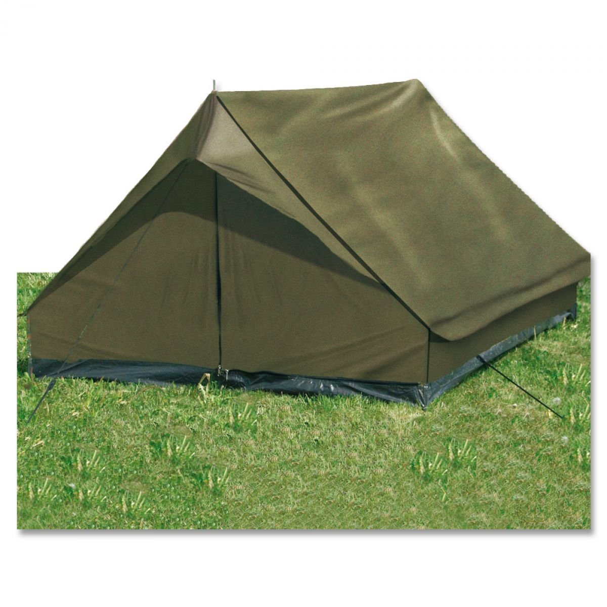 MIL-TEC 2人用 - Camo迷彩 MINI PACK Super WOODLAND テント ロッジ型 防水性能強化仕様 最適な材料 テント