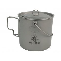 Pathfinder Bush pot with Lid Titanium 1100 ml